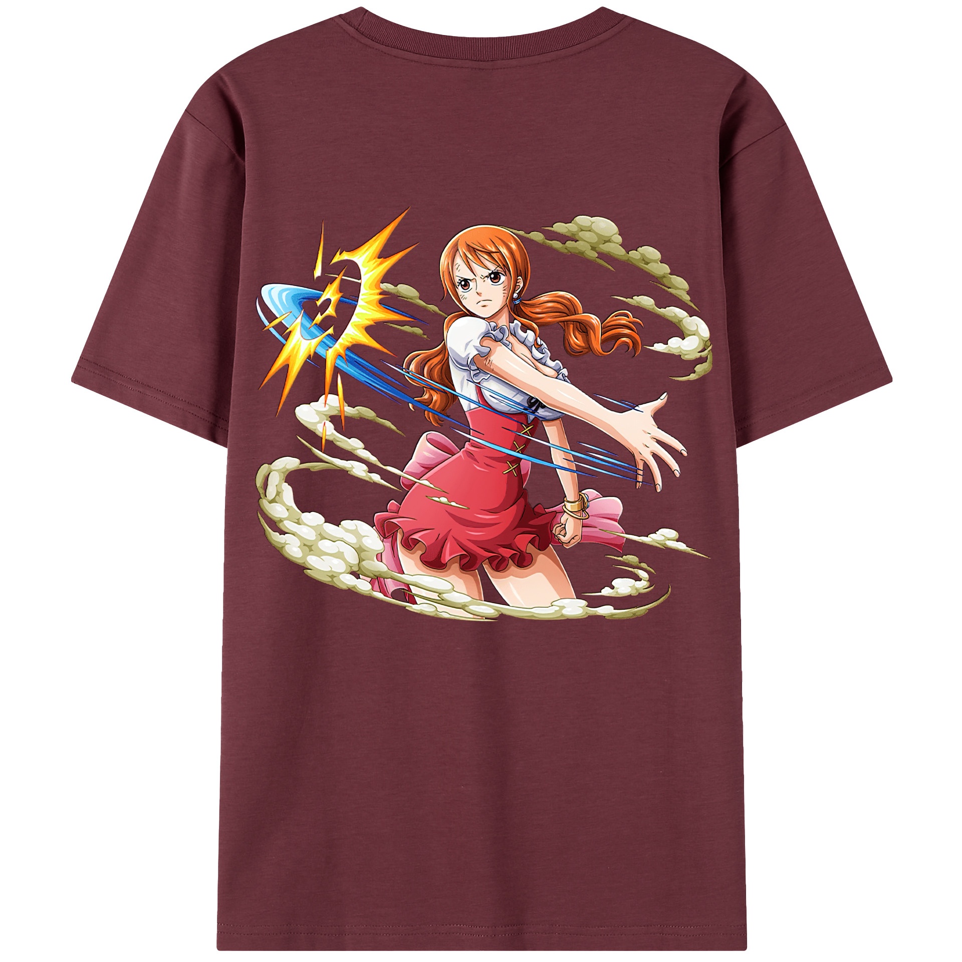 ワンピース ナミ ONE PIECE Nami 綿100％半袖Tシャツ（背面プリント）